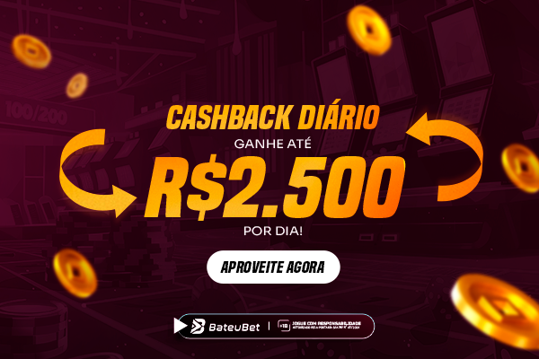 Cashback Diário – Ganhe até R$2500 todo dia